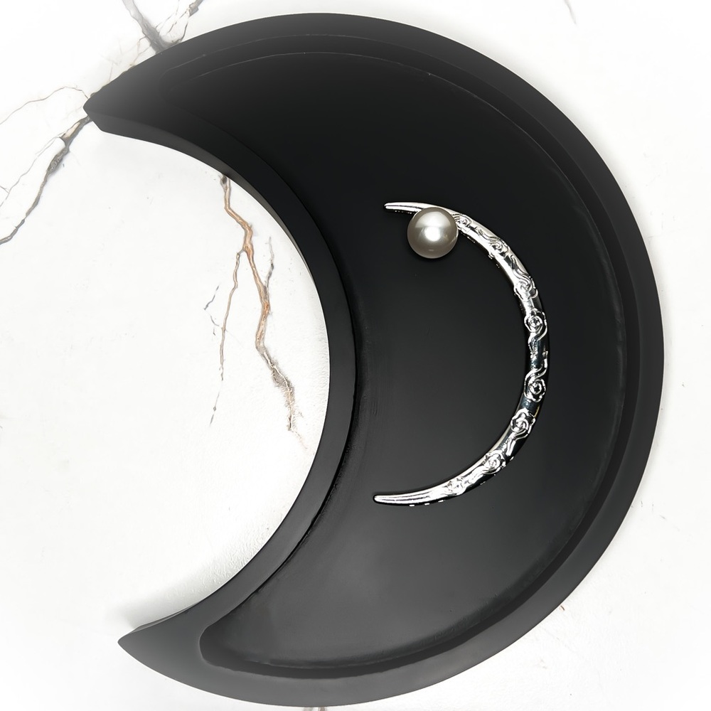 ❀ Elegant Half Moon Faux Pearl Hair Pin Jewelry